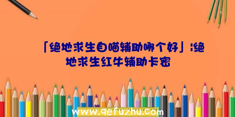 「绝地求生自瞄辅助哪个好」|绝地求生红牛辅助卡密